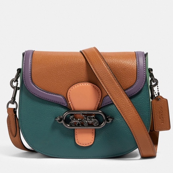 🚫SOLD🚫 COACH | Jade Saddle Bag | Colorblock - Picture 2 of 9